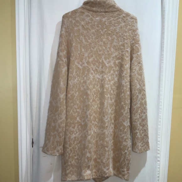 Free People Wild Things Knit Pea Coat Sz S soft knit alpaca blend oversized - Picture 6 of 9